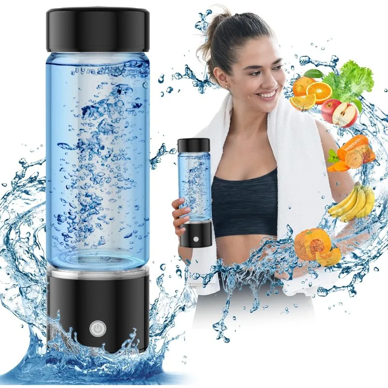 

Hydrogen Water Bottle,portable Hydrogen Water Bottle Generator,3Min Quick Electrolysis, Water Ionizer Machine Suitable14 oz