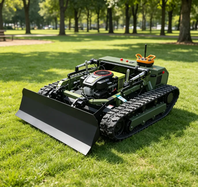 Heavy Duty Remote Control Lawn Mower with 1000mm Cutting and Hydraulic Drive for Reclamation Land Remote Control Lawn Mower