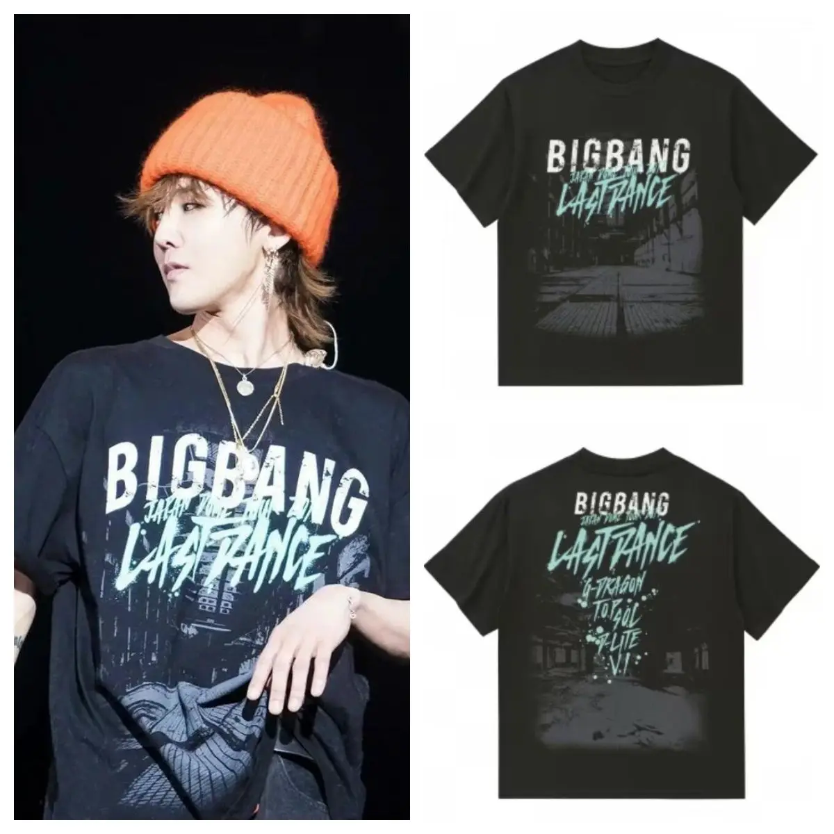 

BIGBANG G Dragon T Shirt Kpop Fashion GD Concert Same Letter Print T-shirt Men Women Loose Summer Cotton Short Sleeve Tee Tops
