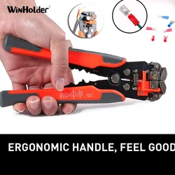 Winholder Professional Self-Adjusting Insulation Automatic Electrical Cable Wire Stripper Cutter Crimper Terminal Tools Orange