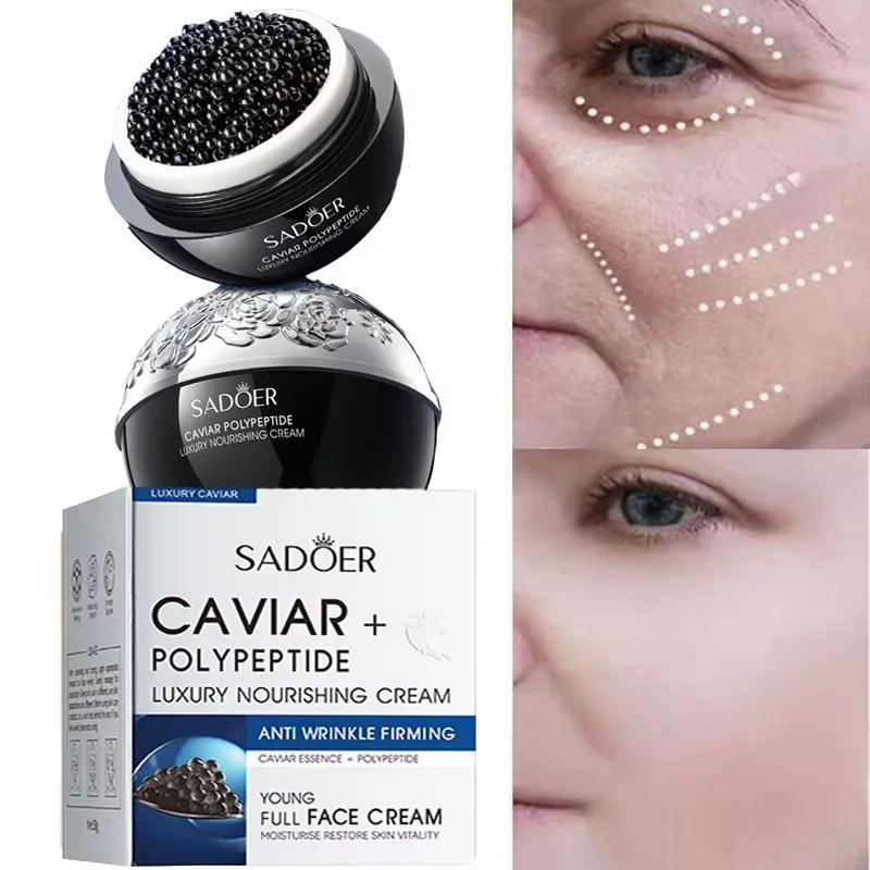

Caviar Remove Wrinkle Face Cream Collagen Firming Lifting Anti-Aging Fade Fine Lines Hydrating Moisturizing Brighten Skin Care