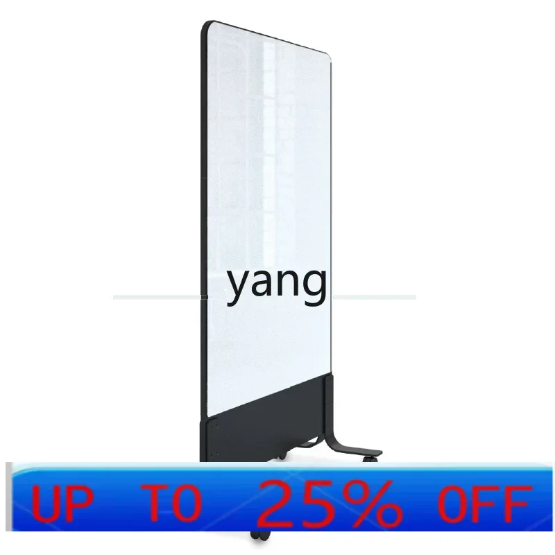 LH mobile whiteboard magnetic glass writing board conference office sound-absorbing board metal bracket