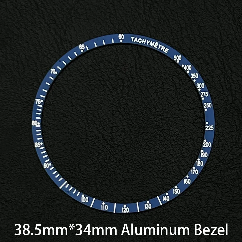 38.5x34.2mm Aluminum Bezel Insert for 40-42mm Speedmaster VK63 Watch Case