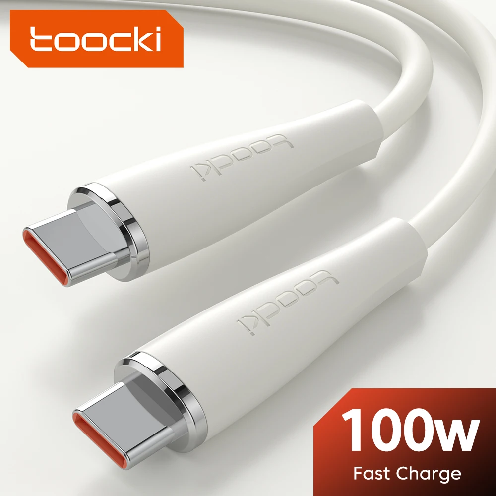 Toocki-USBCタイプUSBケーブル,100w/5a pd,macbook,xiaomi,samsung-c,usbc用の急速充電ケーブル