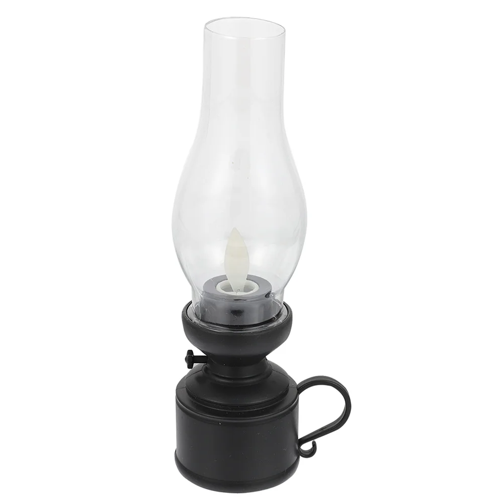 

LED Kerosene Lamp Carry Oil Night Decor Country Light Pp Retro Decorative Shaking