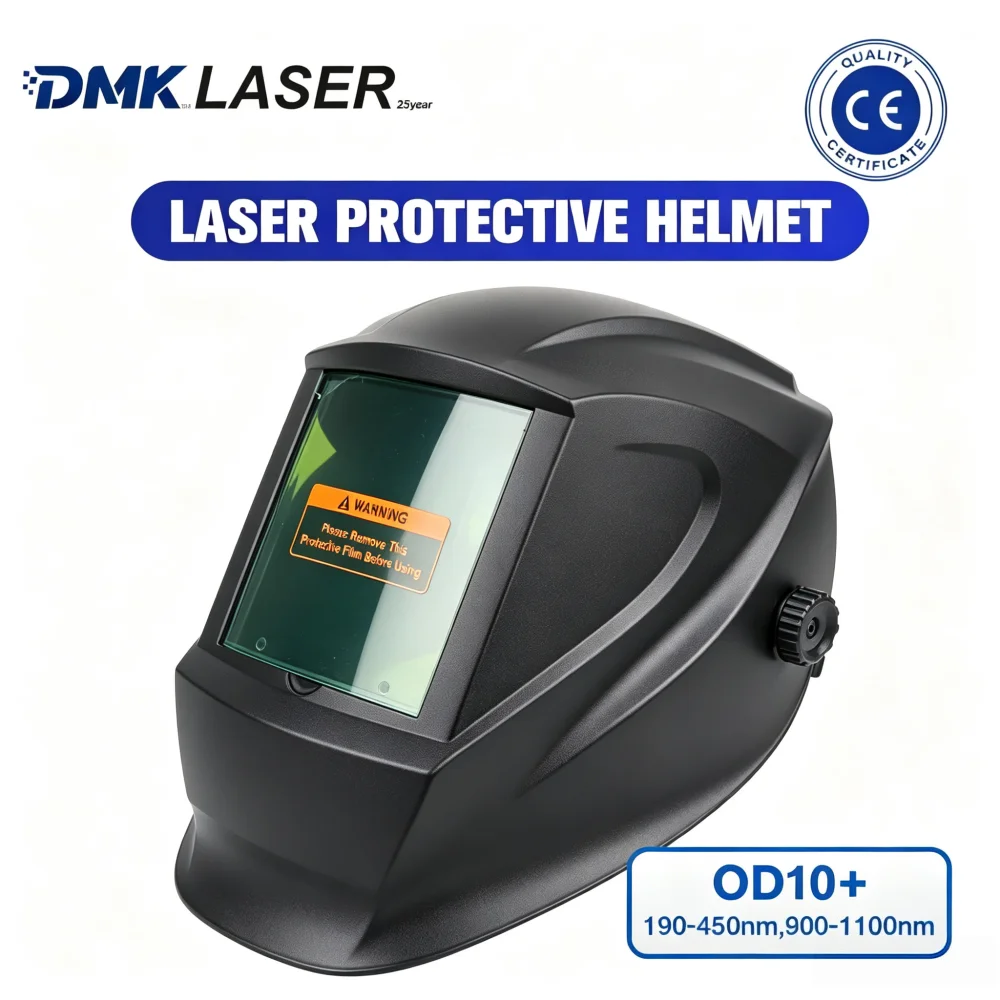 DMK Laser Safety Welding Helmet LS01+8810PRO CE EN207/EN166/EN175 Auto Darkening OD10+ 190-450nm & 900-1100nm Protection mask
