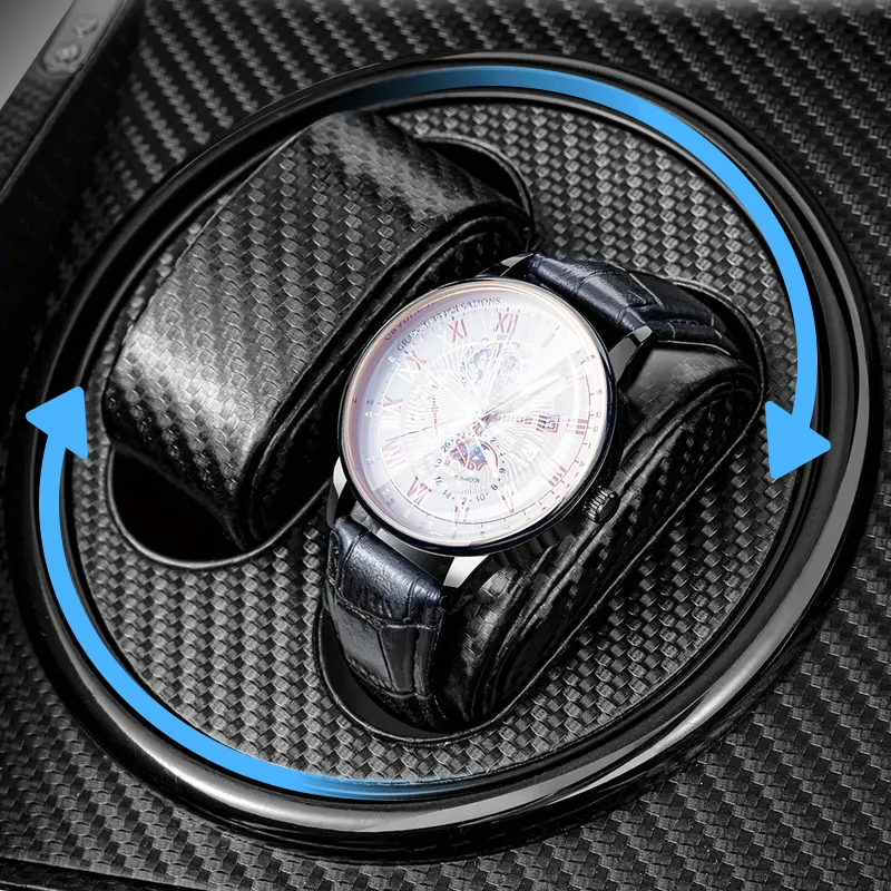 Remontoir de montre automatique à 4 montres, 1 pièce, pour montres pour hommes et femmes, remontoir de montre automatique avec moteur silencieux, alimenté par USB