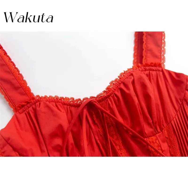 WAKUTA European and American Sexy Bustier Tie Pleated Mini Prom Dress Design Back Cross Strap Slim Fishbone Short Evening Gowns