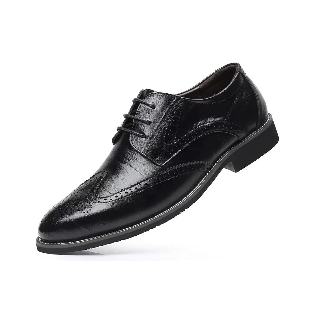 size38-48 official church groom shoes men luxury casual business corporate shoes for man brogues derby man formal shoe official