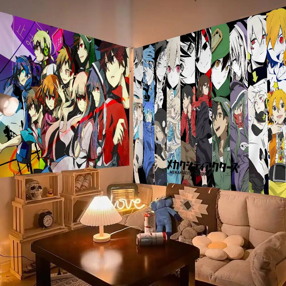 Anime Kagerou Project Cartoon Tapestry Art Science Fiction Room Home Decor Wall Hanging Sheets