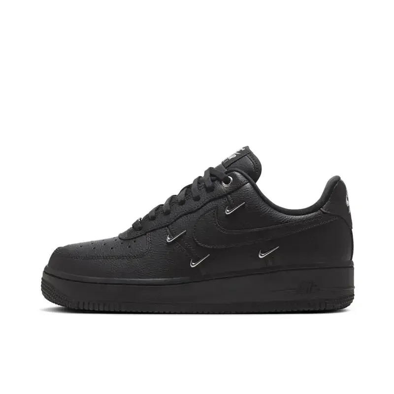 Nike Air Force 1 Low Men's and Women's Board Shoes Non Slip, Durable, Fashionable, Versatile, Low Top Board Shoes Black