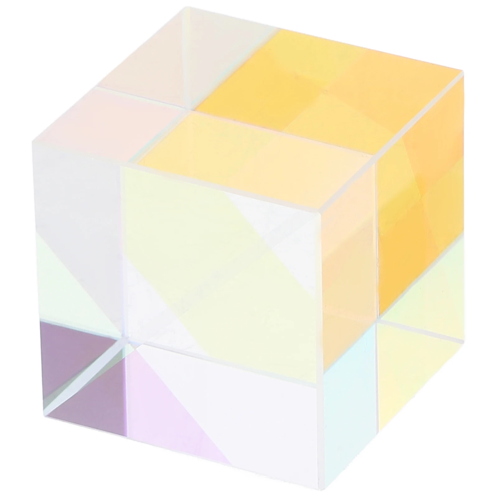 

Cube Prism Glass Optic Prisms Physics Toys Blocks Optical Light for Kids Science Delicate Glass Rainbow Makers Photographic