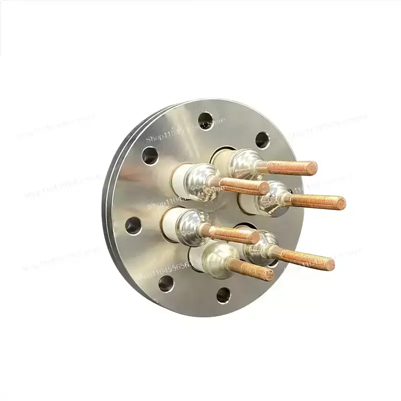 Vacuum CF Flange Components - Electrode/Terminal Post/Ceramic Sealing Flange/Wire Feedthrough (Fits CF16/CF25/CF35/CF50)
