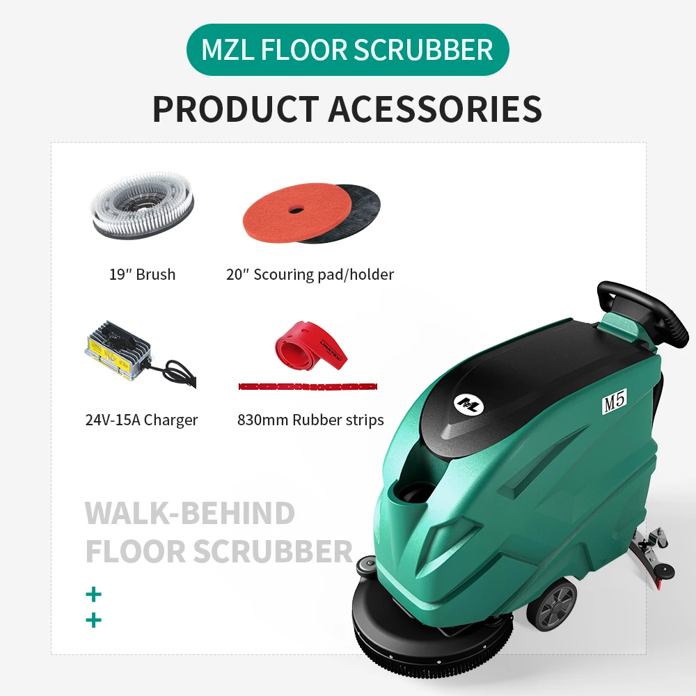 

Floor Cleaning Machine Manual Push by Hand Sweeper Floor Scrubber for Warehouse
