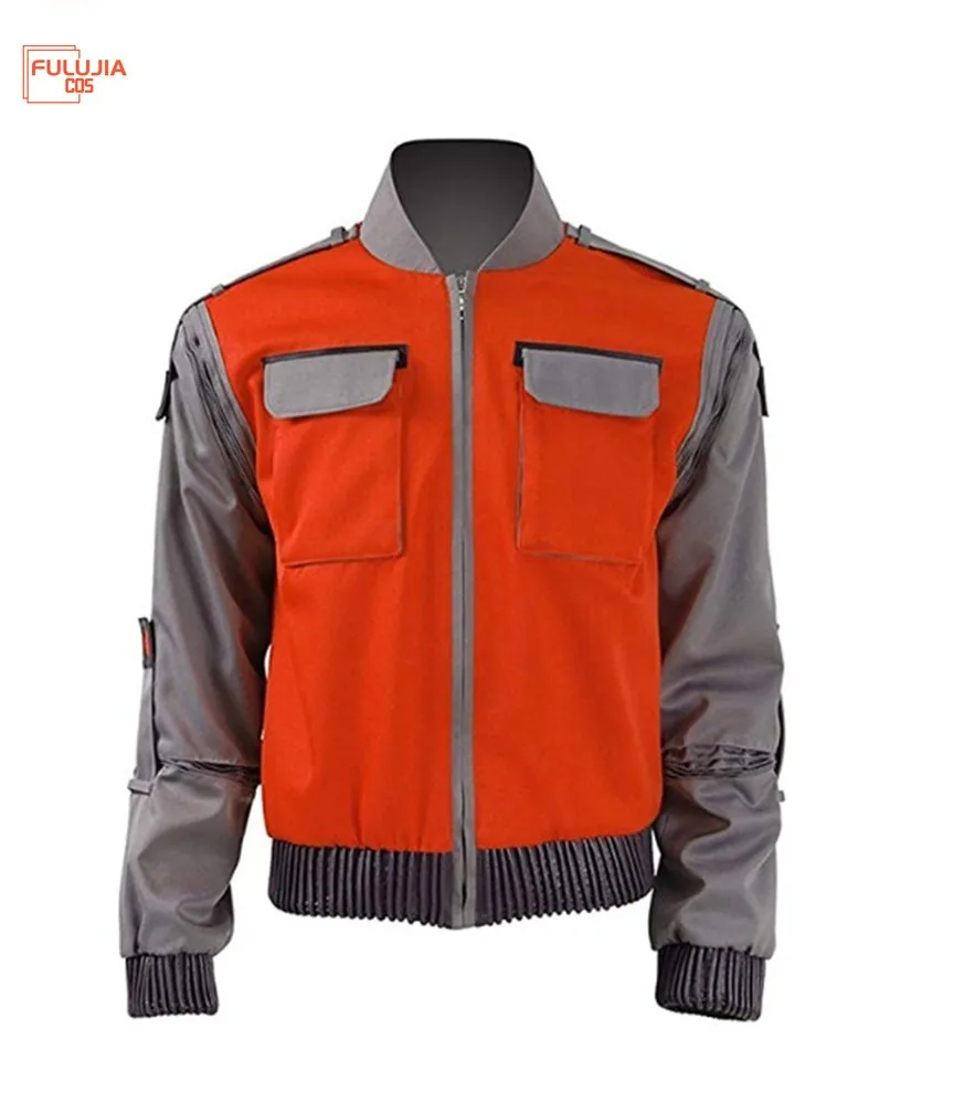 

Fulujiacos Jr Marlene Seamus Marty Cosplay Jacket Costume Orange Coat