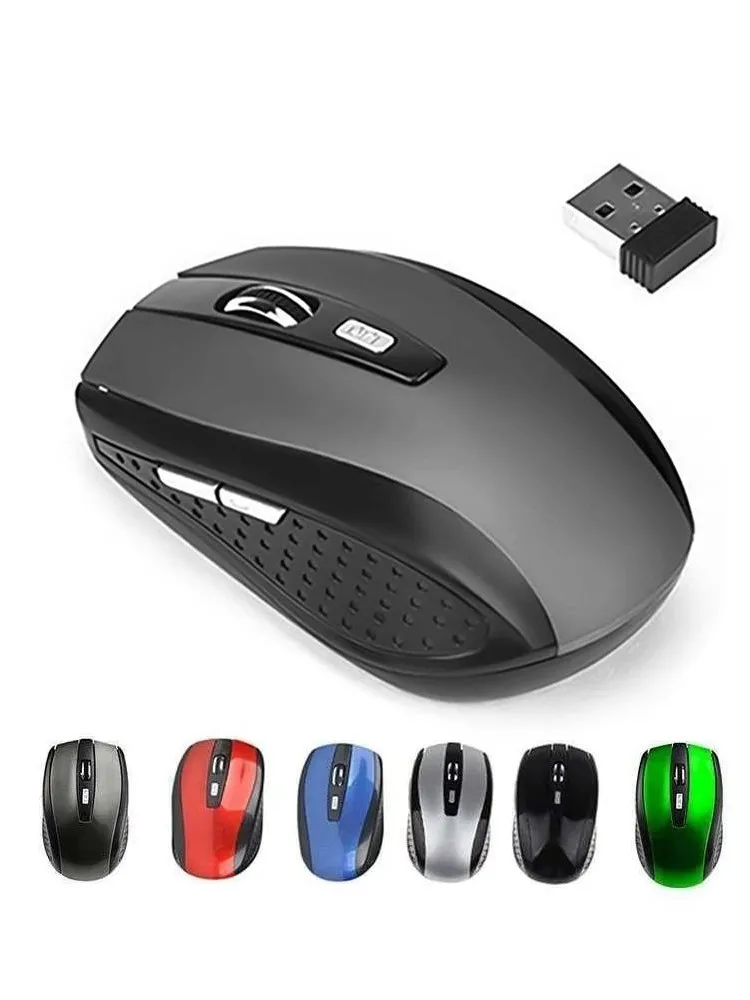 2.4G Draadloze Muis 2.4Ghz Gaming Muis Optische Draadloze Muis Slanke Mini Geruisloze Muizen 800/1200/1600 DPI Voor Macbook PC Laptops - afbeelding 2