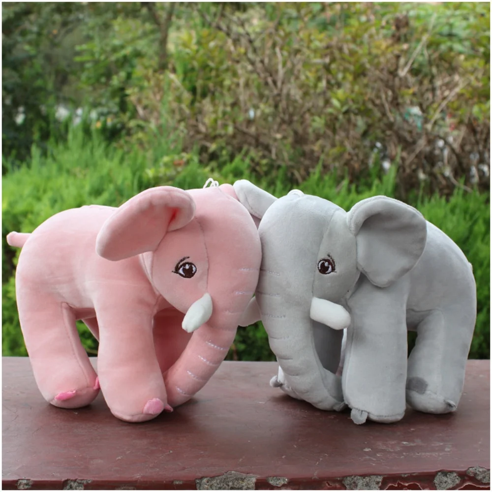 Nowa urocza pluszowa zabawka słonik 20 cm - miękka wypchana lalka ze sznurkiem do zawieszenia, dekoracja okna, prezent na urodziny, Boże Narodzenie