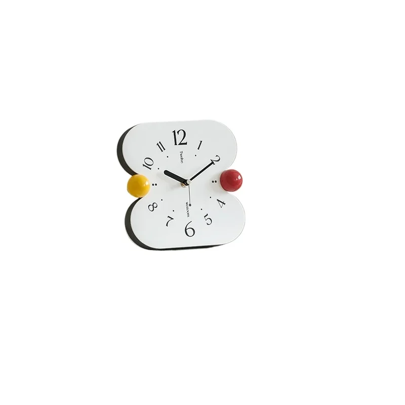 

Cream style living room tabletop ornament home decoration high-end creative clock