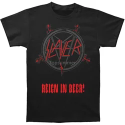 Slayer Men'S Reign In Beer T Shirt Black