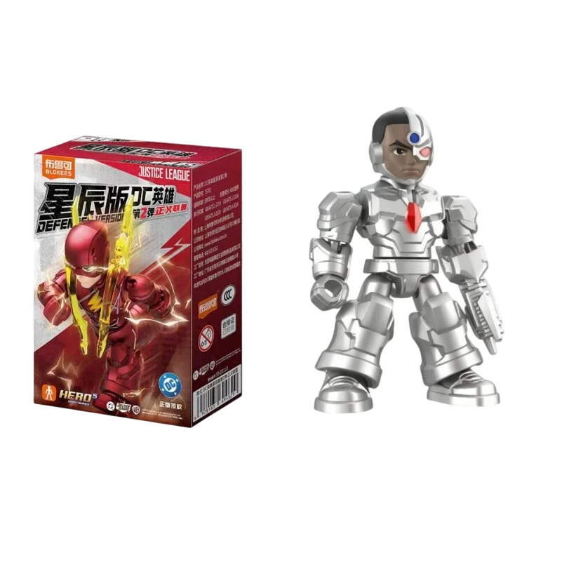 Bloke DC Hero Action Figure The Flash Batman Superman Aquaman Wonder Woman Mera Cyborg Steppenwolf Movable Collectible Model Toy