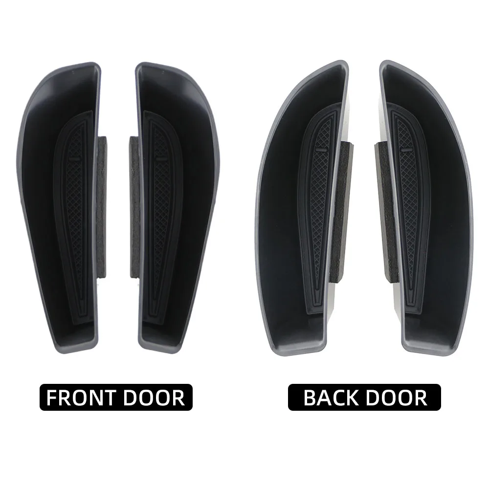 Picture 7: 4Pcs for Volkswagen VW ID.3 Id3 Front Rear Door Handle Storage Box Holder Side Armrest Organizer Container Tray Car Accessories
