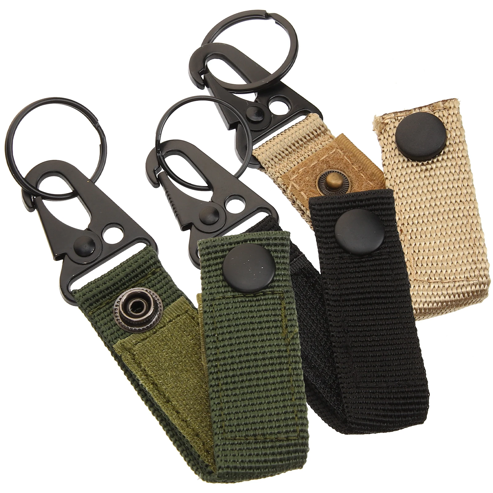 

3pcs Hawk's Beak Hook Water Bottle Buckle Nylon Camping Hiking Backpack Multifunctional Outdoor Gear Strap Carabiner Climbing