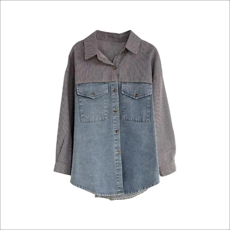 

New Women‘s Denim Jacket Spring Autumn Korean Loose Denim Outerwear Tops Casual Jean Jackets Female Windbreaker Cowboy Coat