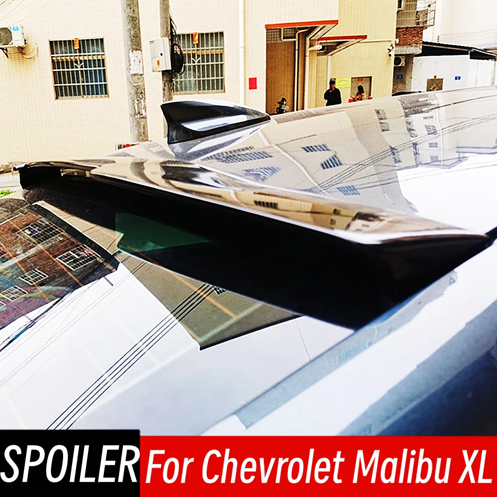 

Комплект кузова для Chevrolet Malibu XL 2016 17 18 19 20 21 22, автомобильный спойлер на крышу заднего стекла, черные карбоновые аксессуары для тюнинга автомобиля