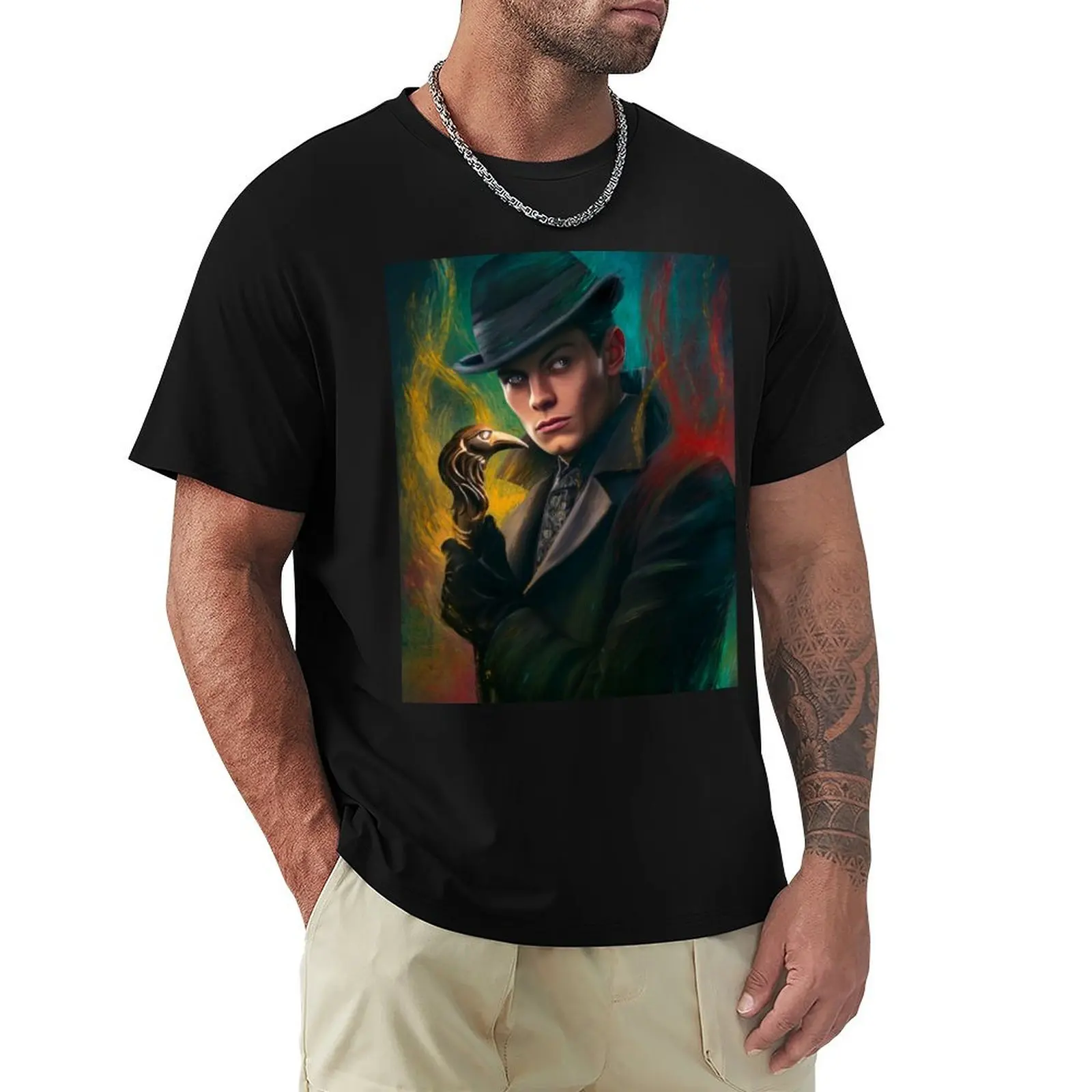 

Kaz Brekker Shadow and Bone T-Shirt oversizeds man t shirt anime clothes funny gifts mens shirts graphic tee