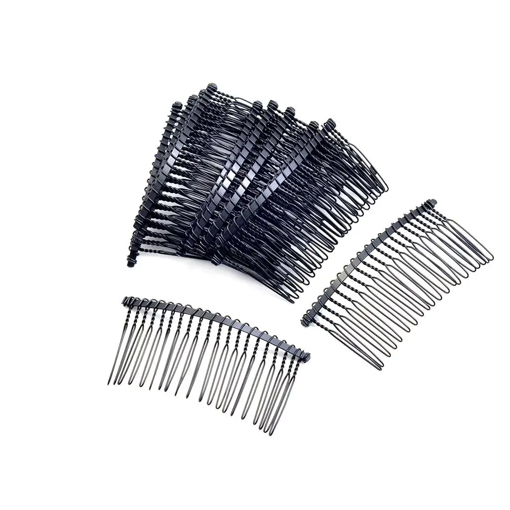 Peine de Metal para el pelo, 2x piezas, pasador lateral deslizante, pinzas para el pelo, accesorios para el cabello DIY