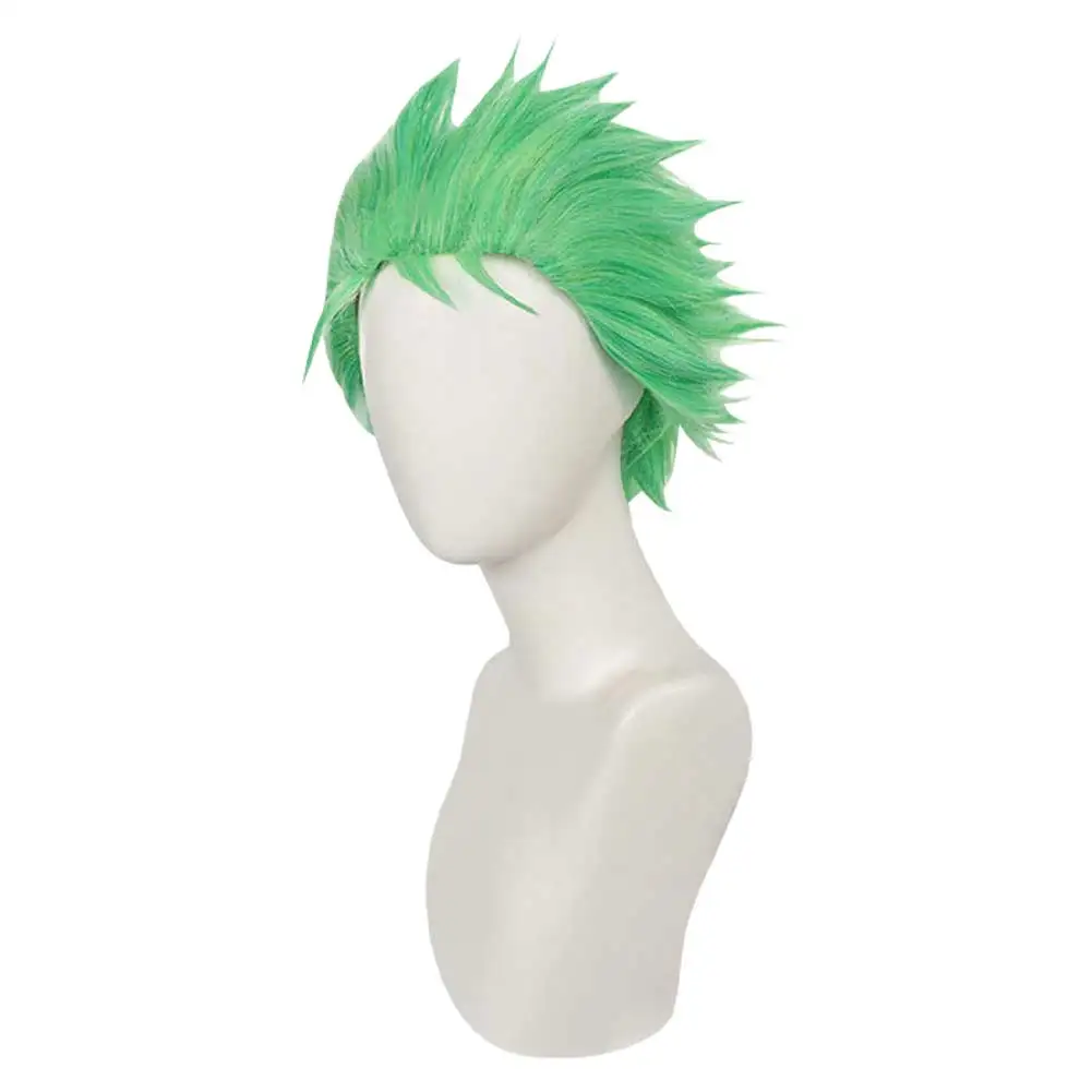 Roronoa Cosplay Zoro Perücken Anime ein Cosplay Stück Rollenspiel Kostüm Zubehör Männer Rollenspiel Requisiten Mann Phantasie Party grünes Haar