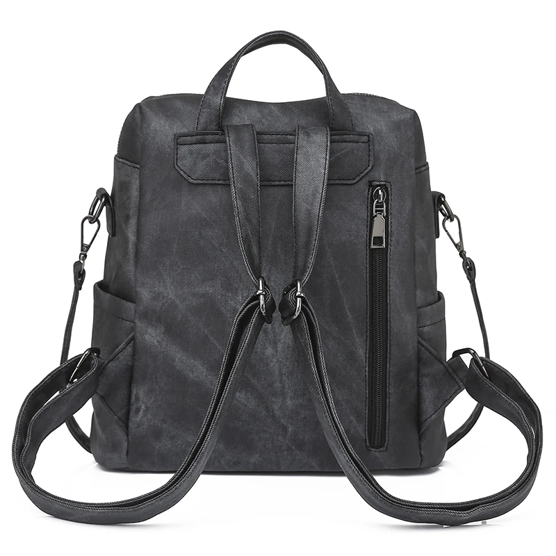 Mochila De Cuero multifunción para mujer, morral escolar de alta calidad para adolescentes, 2024