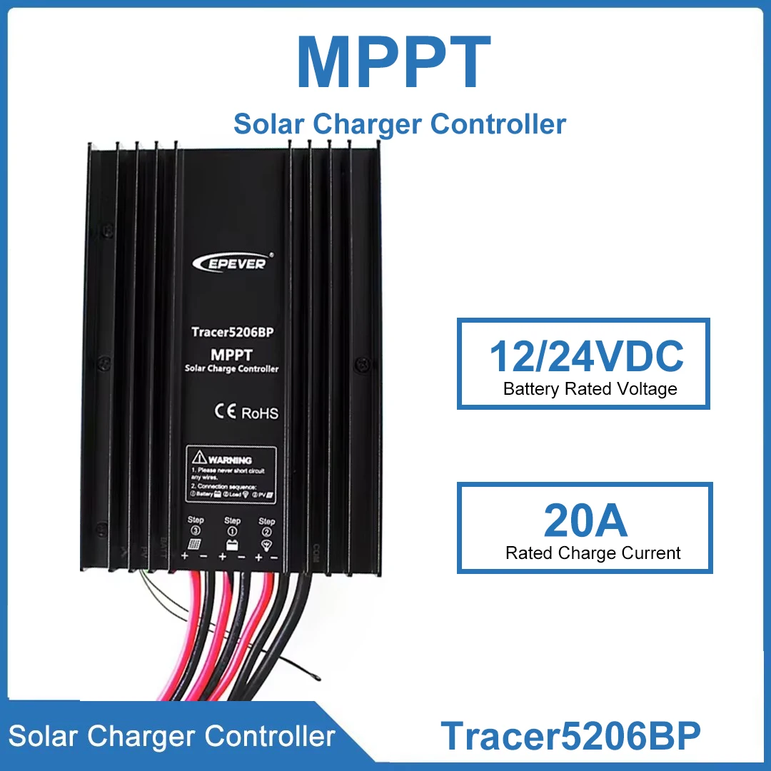 

Контроллер зарядного устройства EPEVER TracerBP Series 20A 30A MPPT Solar Charge 12V24VDC с расширенной электронной защитой