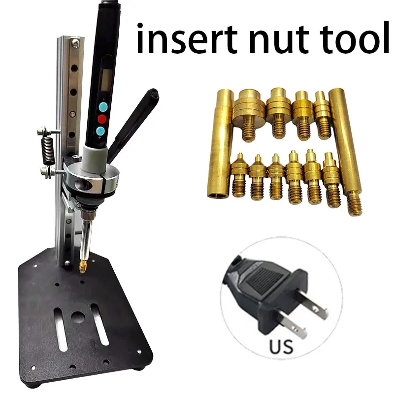 M1 M1.4 M1.6 M2 M3 M4 M5 M6 M8 Set di calore inserto strumento saldatore punta filettatura inserto dado Kit integrato per parti di stampa 3d