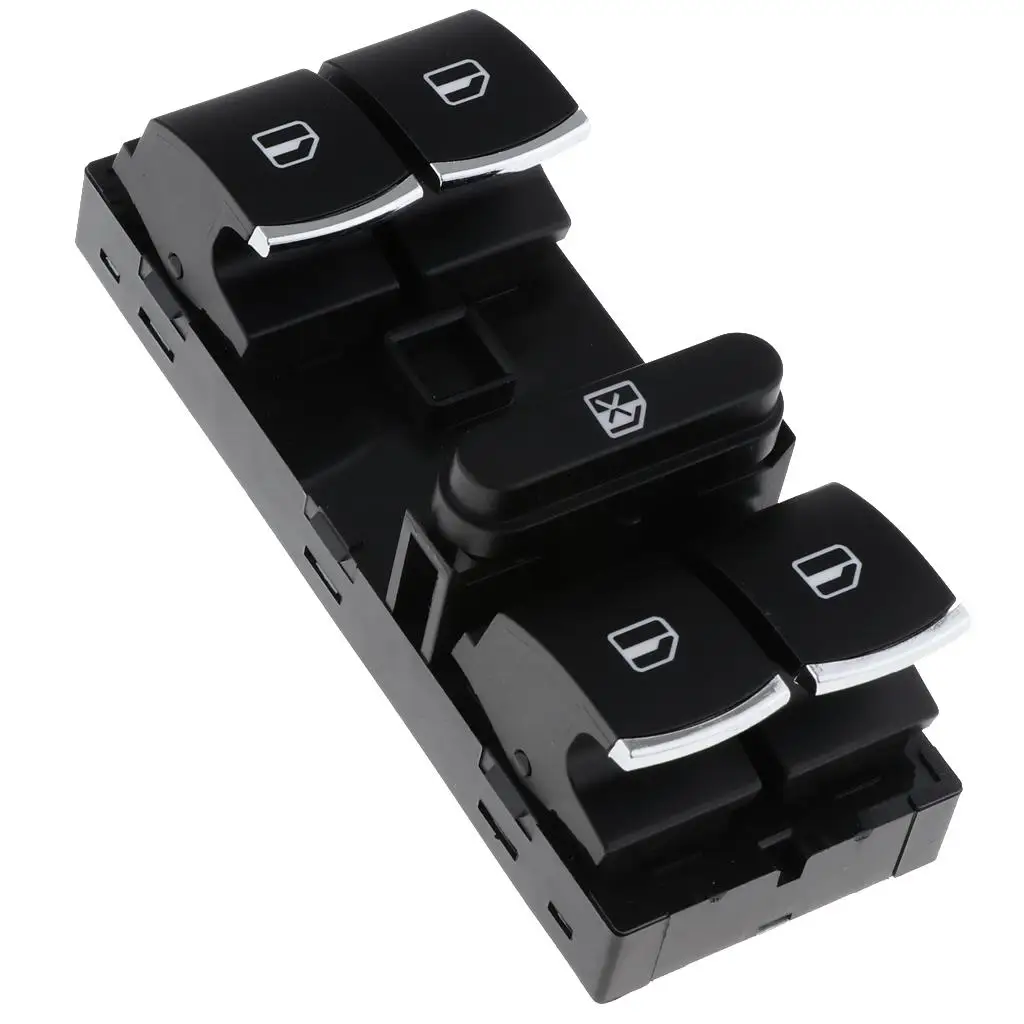 Black Car Front Left Electric Power Window Switch Replaces Size:10.6x4x5.5cm