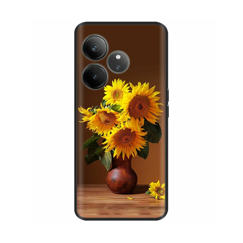 ل Realme GT 6T حافظة موضة الحلوى رسمت الغطاء الخلفي ل ممن لهم Realme GT 6 لينة بولي TPU ماتي الحالات الهاتف RealmeGT6 Fundas أكياس