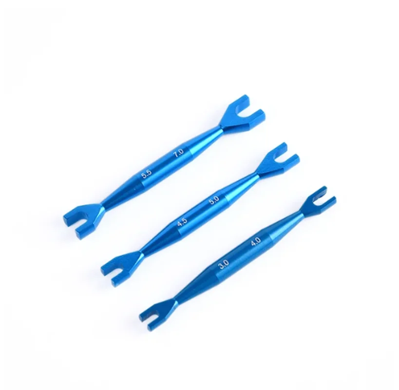 Remote Control Model Car Multi-Function Small Wrench M3M4M4.5M5M5.5M7 Repair Two-Way Aluminum Alloy Hexagonal Wrench