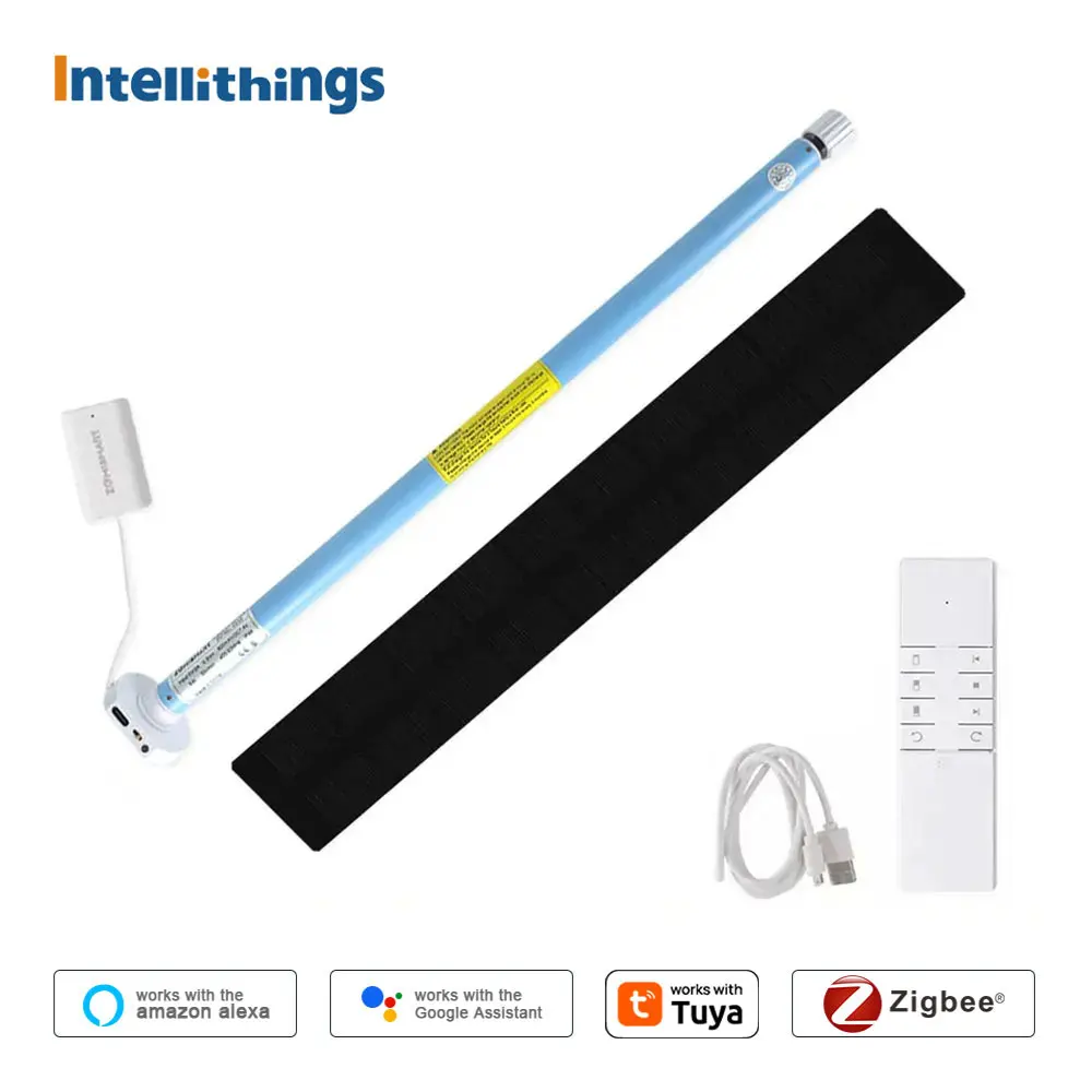 Zemismart Zigbee Roller Blinds Motor for 25 28mm Tube Built in Battery Work with Tuya Alexa Google Home Electric Curtain Engine