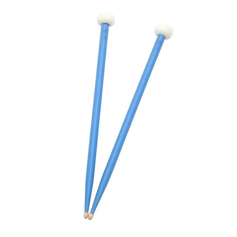 

1 Pair Colorful Timpani Drumsticks Felt Head Drum Sticks Percussion Instrument Practice Playing Double-head Drum Hammer