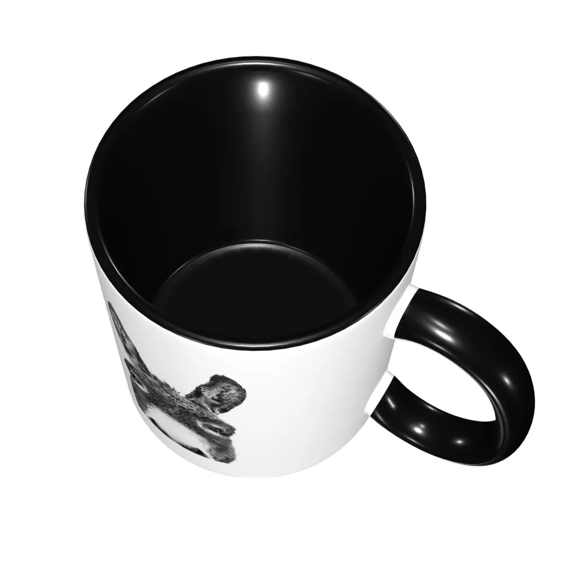 Peeking Donkey Mug Funny Ceramic Coffee Cups Tea Mugs Milk Cup Drinkware Gift for Woman Man view 4