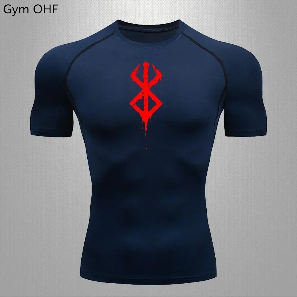 Anime Guts Men Shirts Rashguard Jiu Jitsu Bjj T Shirt Men MMA Rash Guard Boxen Jersey T Shirt Herren Gym Fitness Boxing Sports