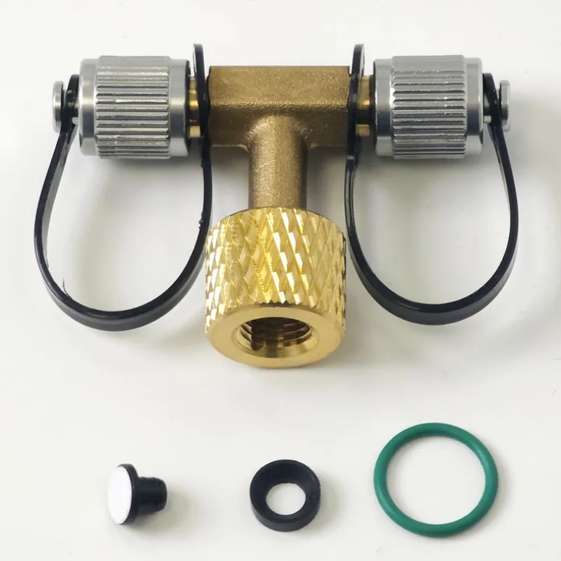 Vacuum gauge accessories, sealing ring tee joint, rubber pad, oil-proof film