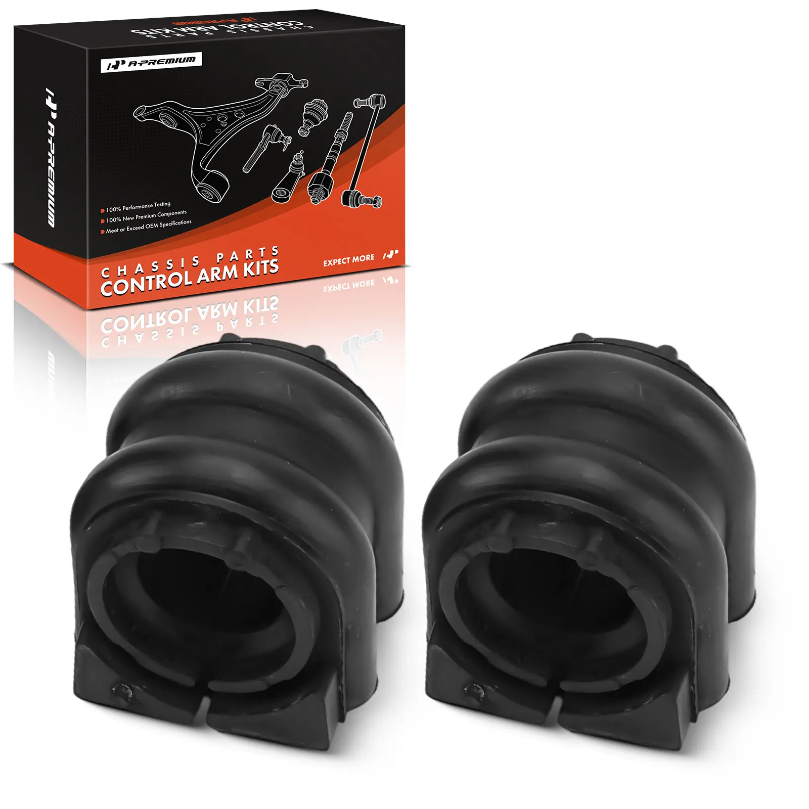 A-Premium 2x Front To Frame Sway Bar Bushings for Kia Sorento 2016-2023 Sedona 2019-2021 Telluride Hyundai Santa Fe 2019-2024