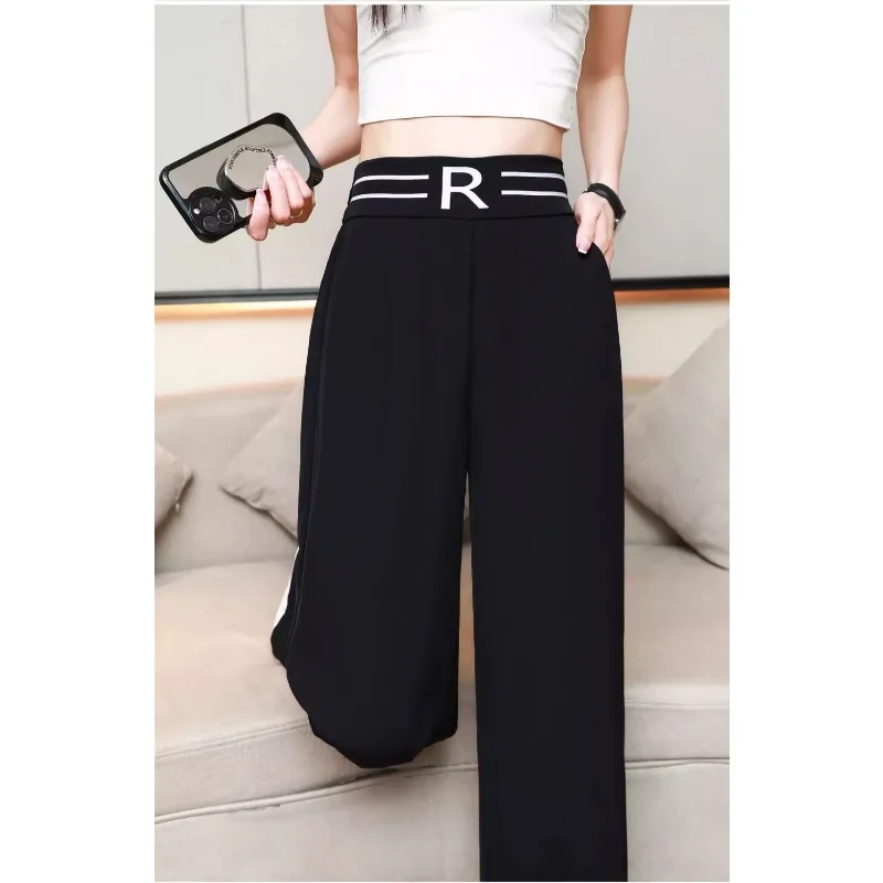 Women's Suit Wide-leg High Waist Drooping Spring and Summer New Casual Slim Narrow Version Straight Pants