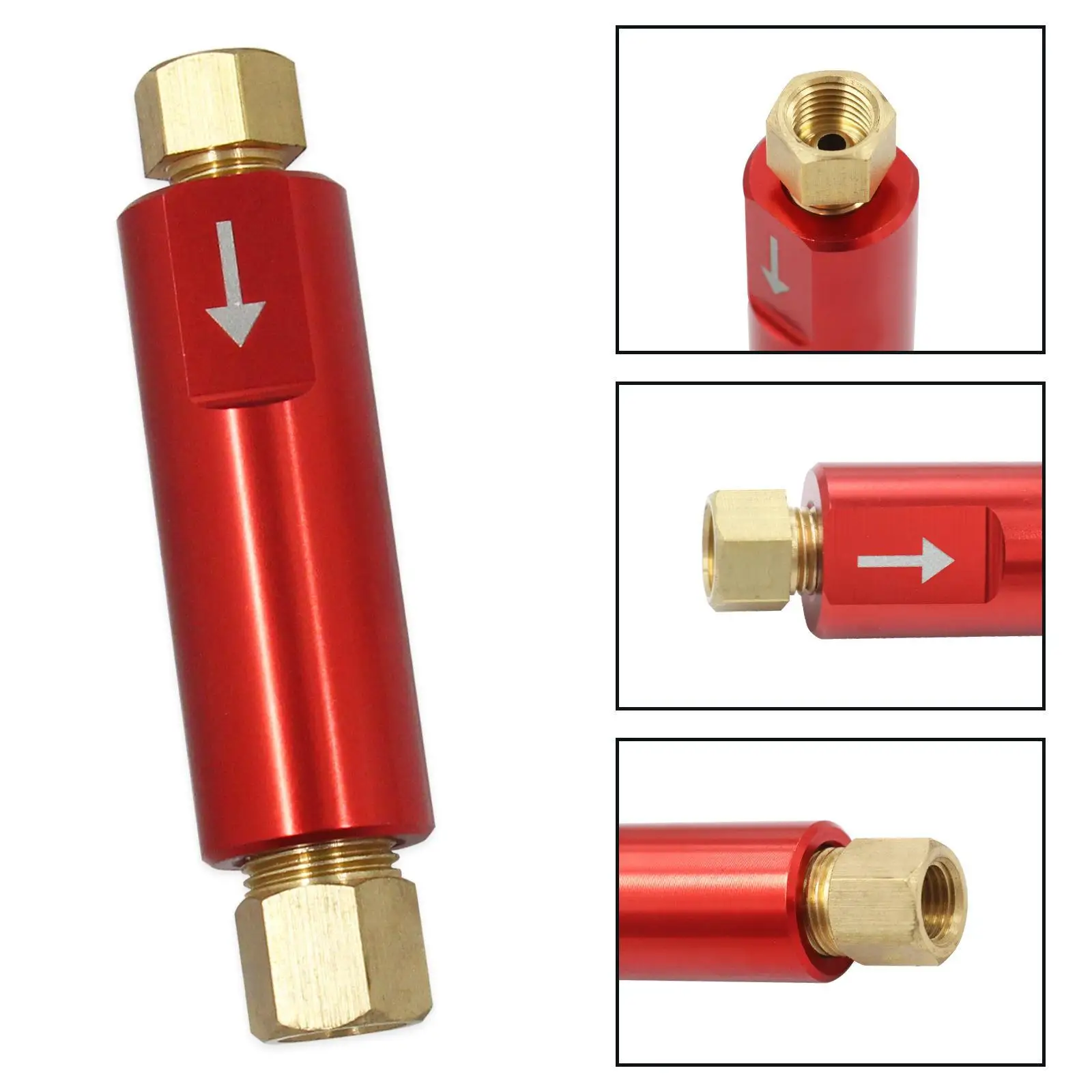 2 Pieces Brake Pressure Checks Valve Residual Valve Lightweight Multifunction 3/8-24inch Adapter for Automobile Fittings