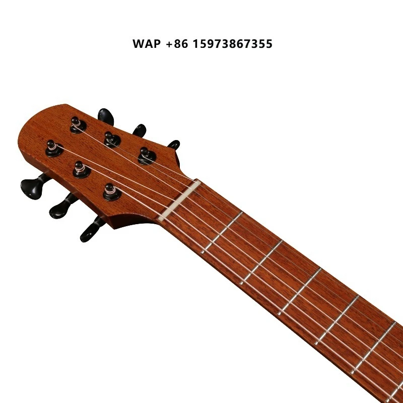Fresh Designs Smart Silent Guitar NATASHA NBSG-MS 6-Stringed Mahogany Neck Electric Guitar 39 Inch Matte Finish Music Lovers
