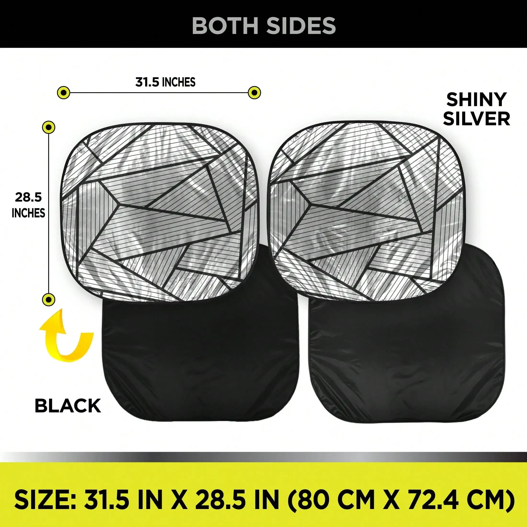 Universeller Drehschirm, 28,5" x 31,5" bequemer und cooler Innenraum, UV-Blockierung