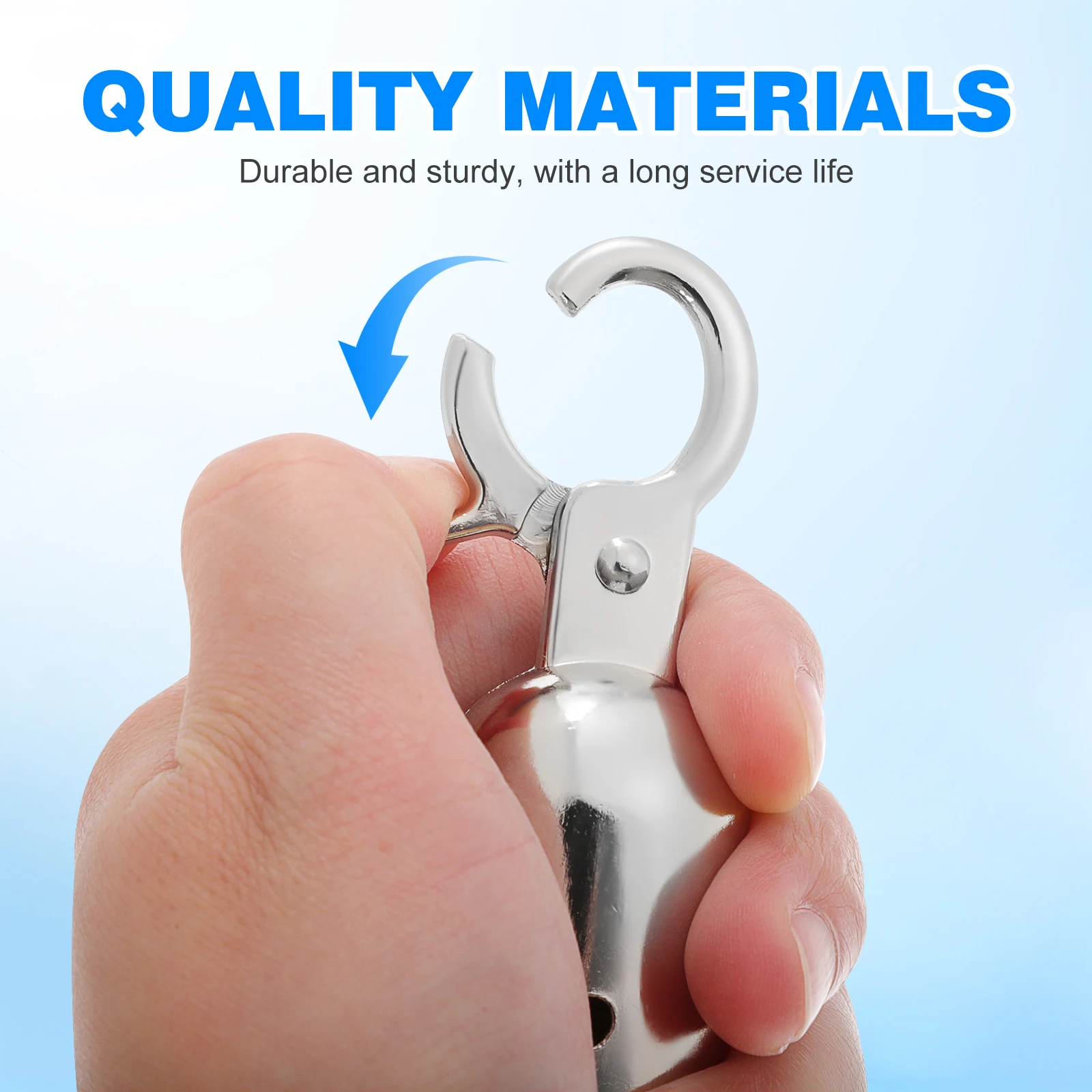 

2pcs Rope End Stoppers Snap Hook Decking Rope Fittings Stainless Steel Buckle Rope End Stoppers Cord Fixer Welcome column parts