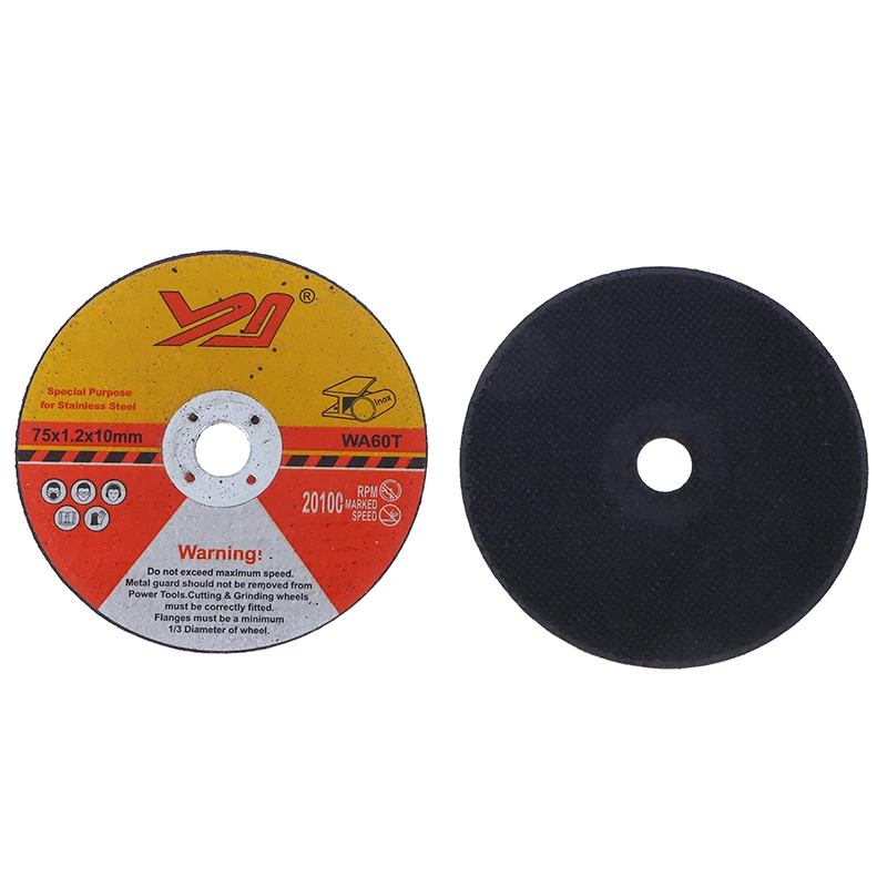 5pcs Mini disco da taglio disco abrasivo per mola circolare in resina 75mm per smerigliatrice angolare punta per molatura angolare in acciaio per taglio pietra