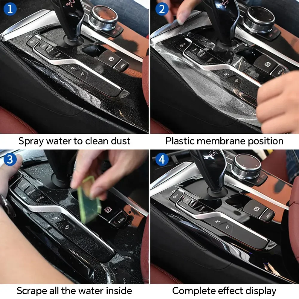 PFCC For Chery Tiggo 7 Pro 2020-2024 TPU Car Navigation Screen Film Gearbox Protective Sticker Anti-scratch Interior Accessories